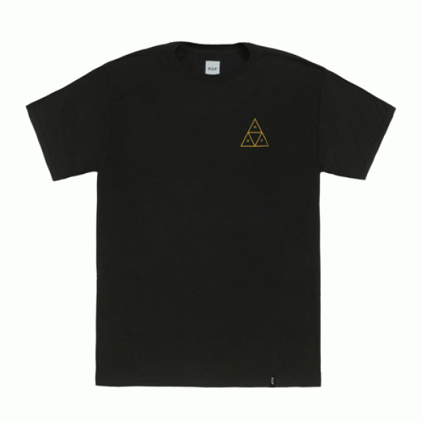 TRIPLE TRIANGLE TEE-BLK/YELL